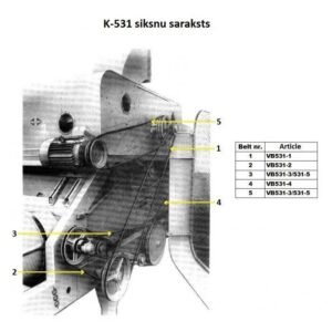 Belt for petkus 531 1 (246560)
