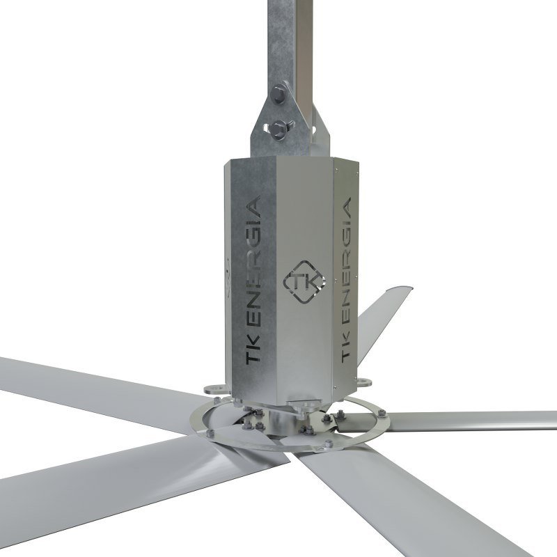 TK HELI HVLS ventiliatoriai